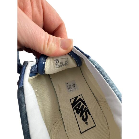 VANS OLD SKOOL V SHOE Blue/Light Blue KIDS SIZE 2.5 New W/O Box - Picture 7 of 9